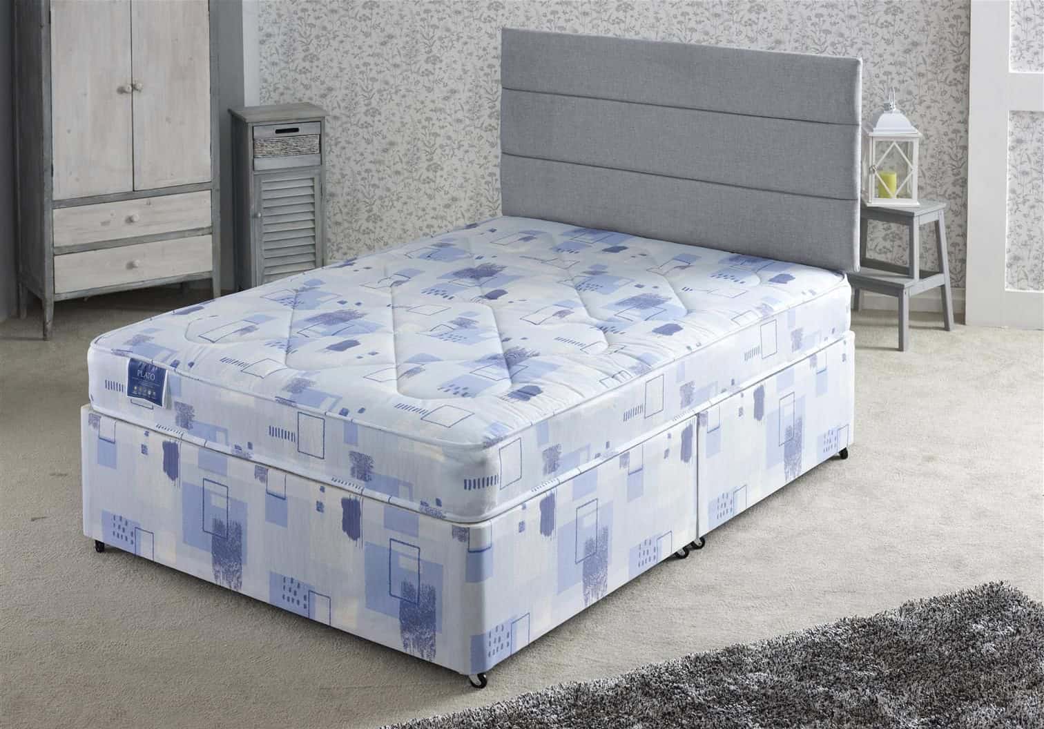Apollo 4ft Plato Blue & White 4 Drawer Bed | Buy Online | Beds.ie