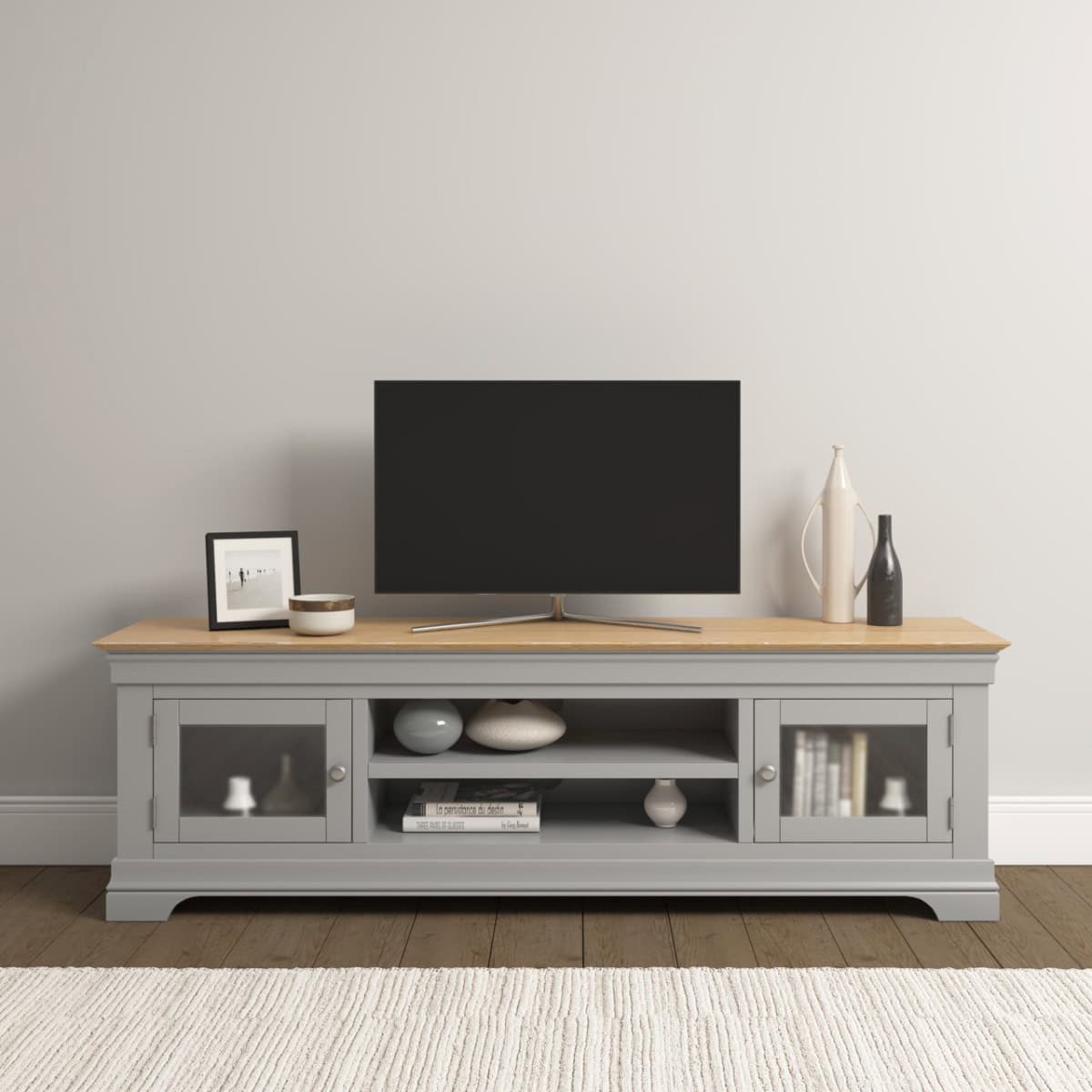 Bordeaux TV Stand - Pebble Grey - Image 2