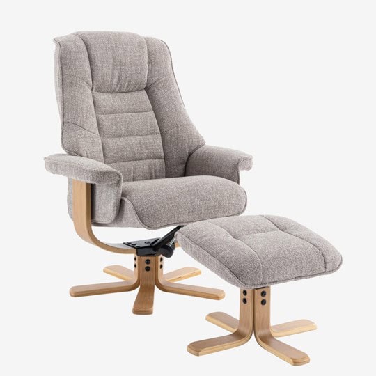 Leyton Swivel Recliner - Chacha Oat | Buy Online | Beds.ie