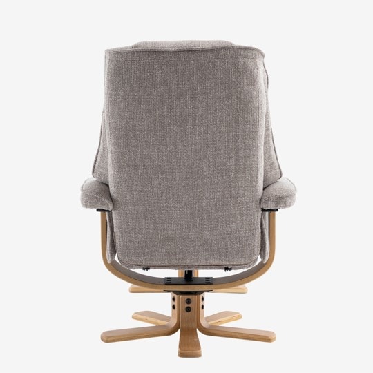 Leyton Swivel Recliner - Chacha Oat - Image 3