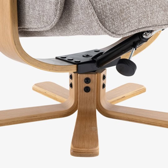 Leyton Swivel Recliner - Chacha Oat - Image 6