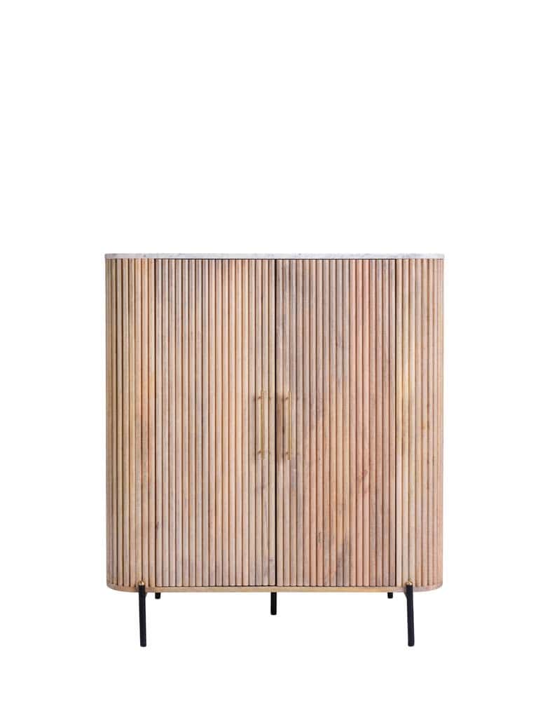 Baker Furniture Reed Highboard - Mango Wood - Image 2