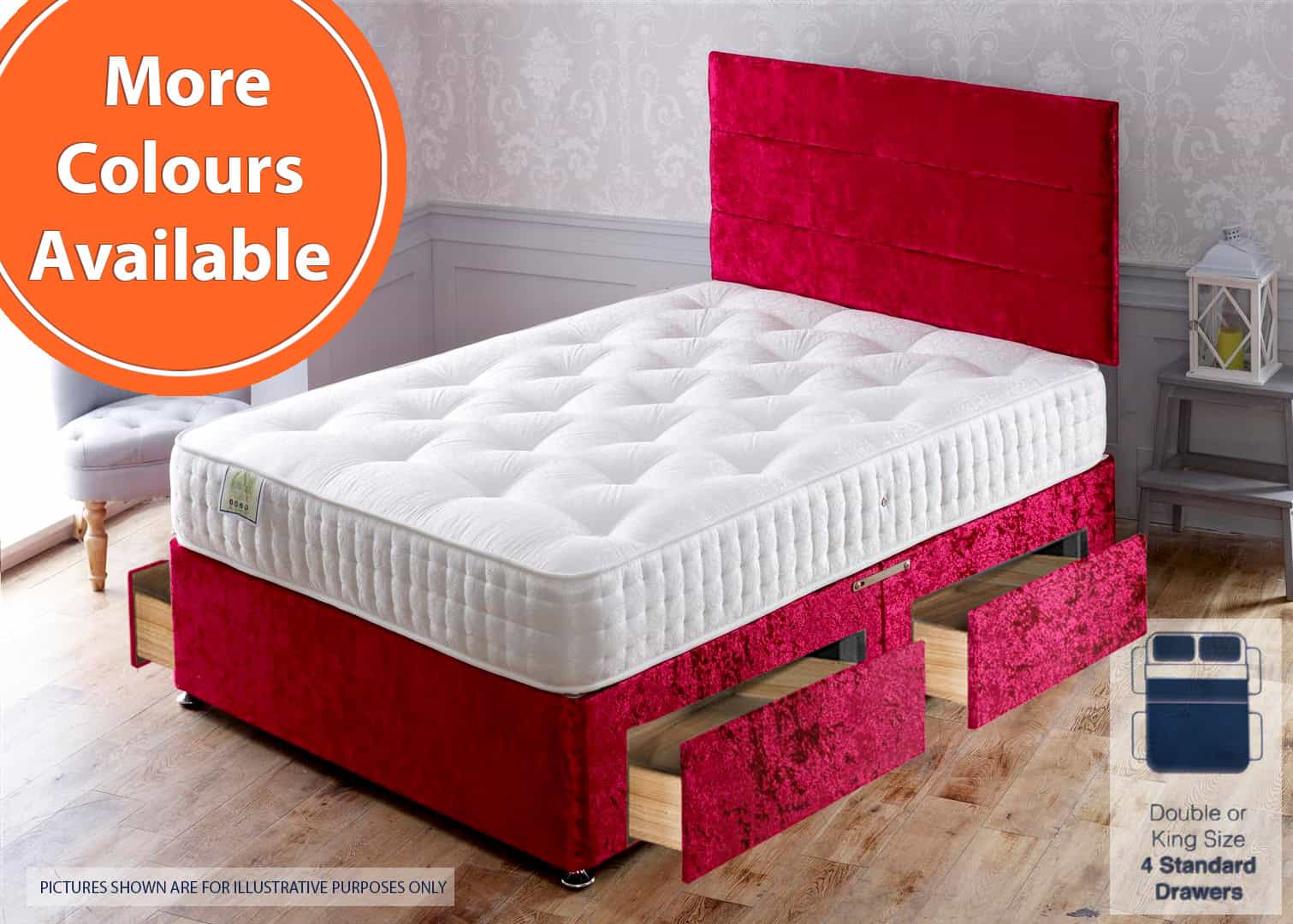 Apollo 6ft Jubilee 4 Drawer Bed | Buy Online | Beds.ie