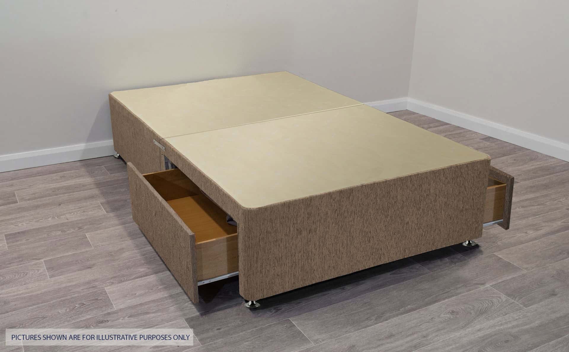 4ft6 Mink 2 Drawer Divan Base | Buy Online | Beds.ie