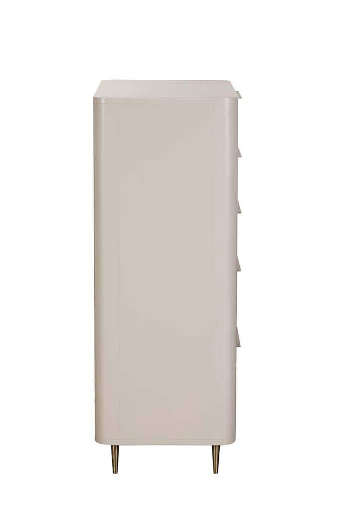 Baker Furniture Lily 5 Drawer Tall Chest - Off-White - Image 2