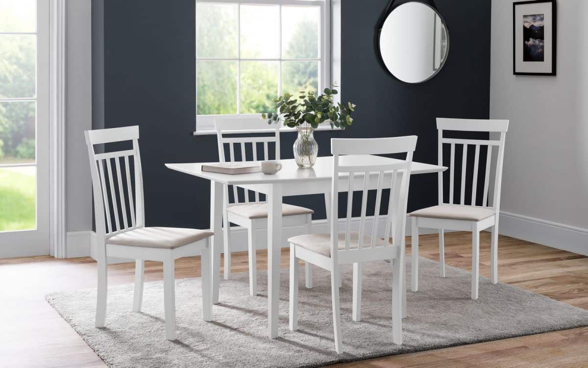 Rupert Extending Dining Table - White | Buy Online | Beds.ie