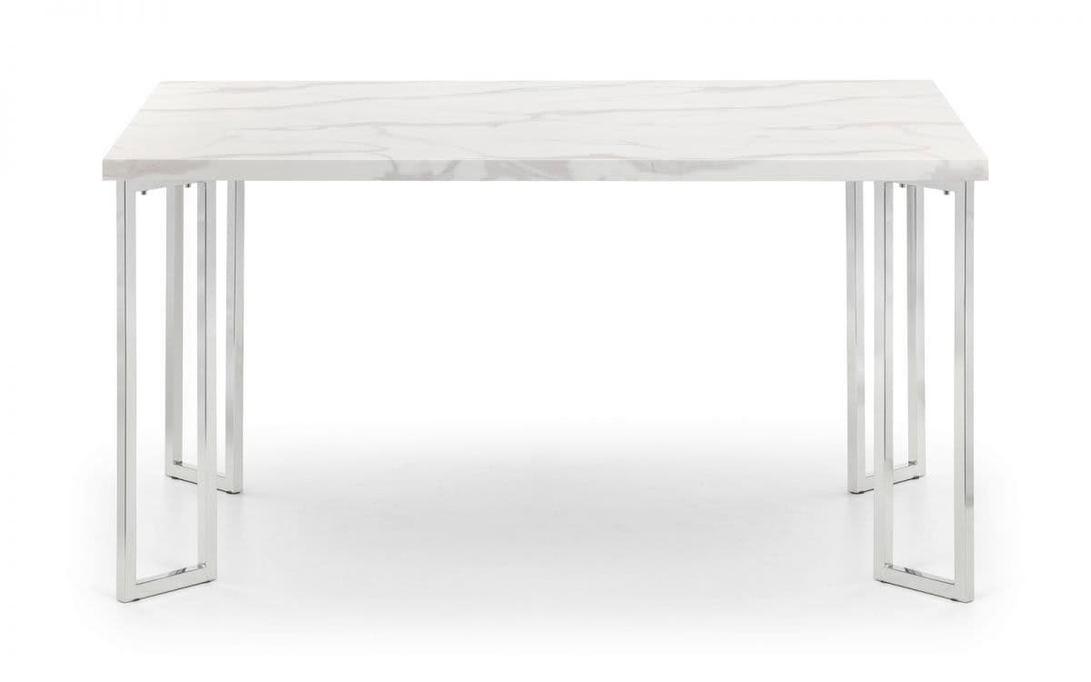 Preston Dining Table - Marble & Chrome | Buy Online | Beds.ie