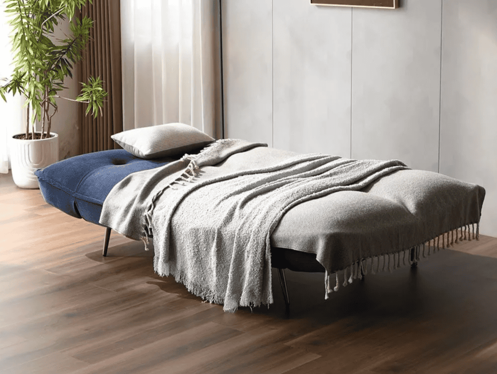 Limelight Remi Sofa Bed - Navy Cord - Image 4