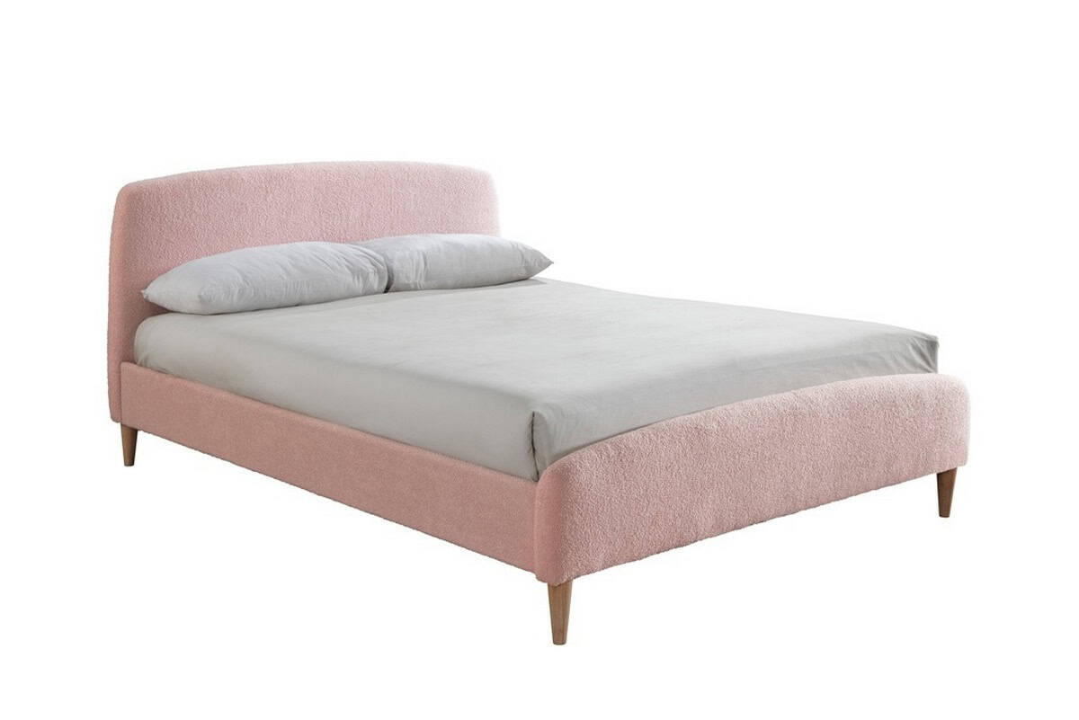 4ft6 Otley Teddy Bear Fabric Bed - Blush - Image 3