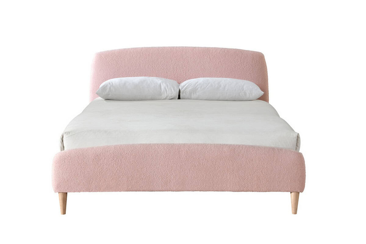 4ft6 Otley Teddy Bear Fabric Bed - Blush - Image 4