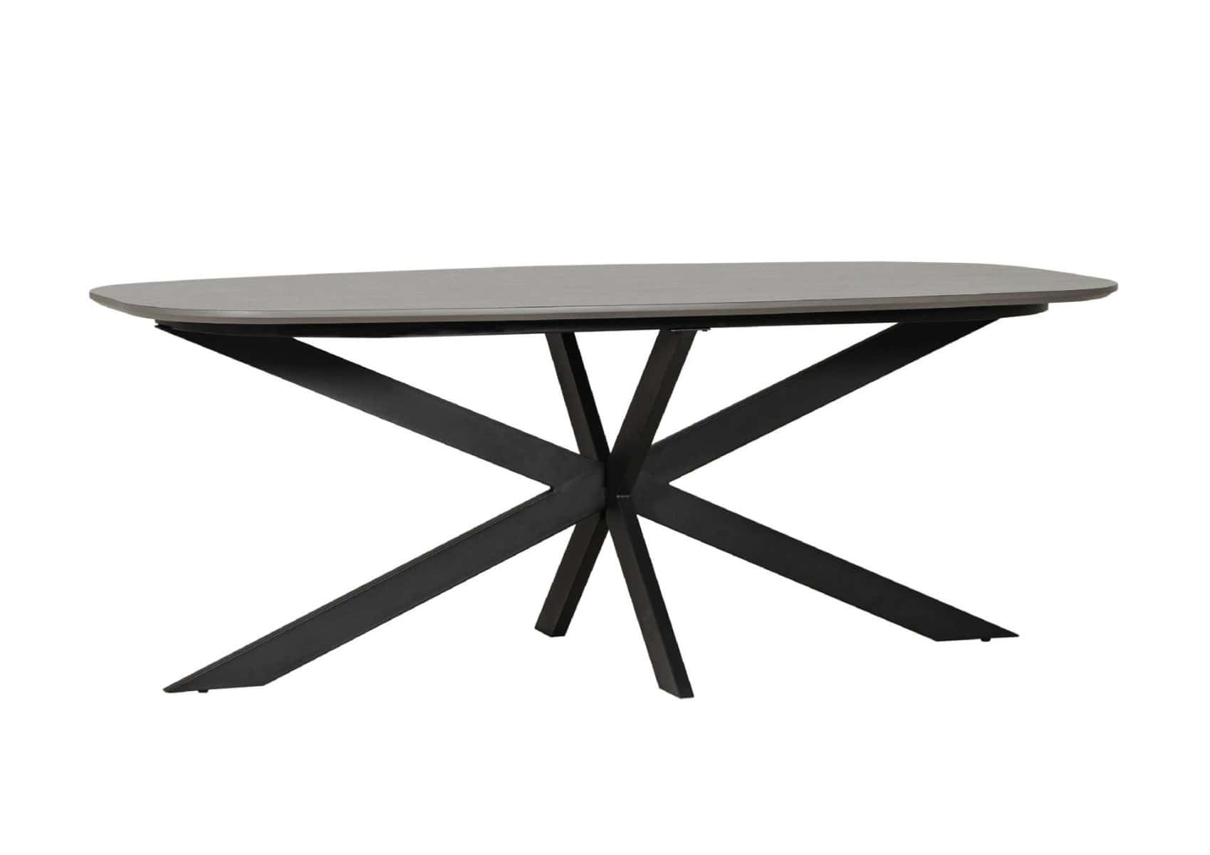 Sadia 160cm Oval Dining Table - Smoke | Buy Online | Beds.ie