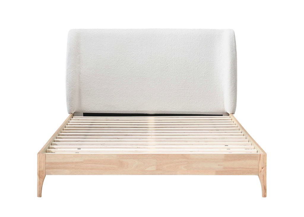 5ft Halfden Fabric Bedframe - White - Image 5