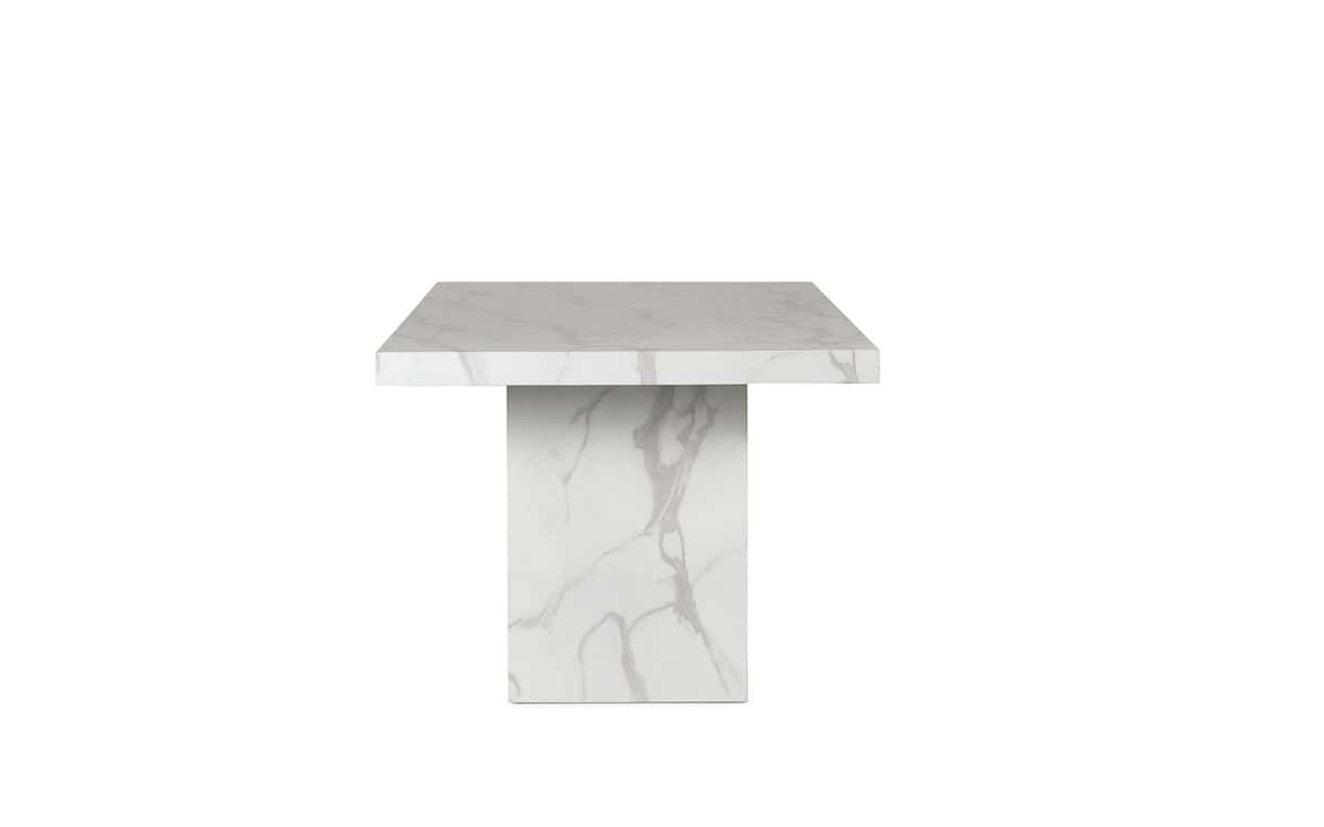 Romanus Dining Table - White Marble Effect - Image 3