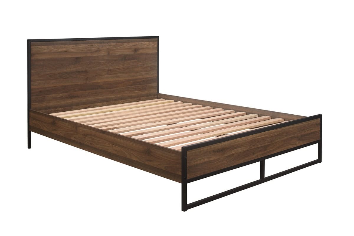 Houston 4ft6 Bedframe - Walnut - Image 4