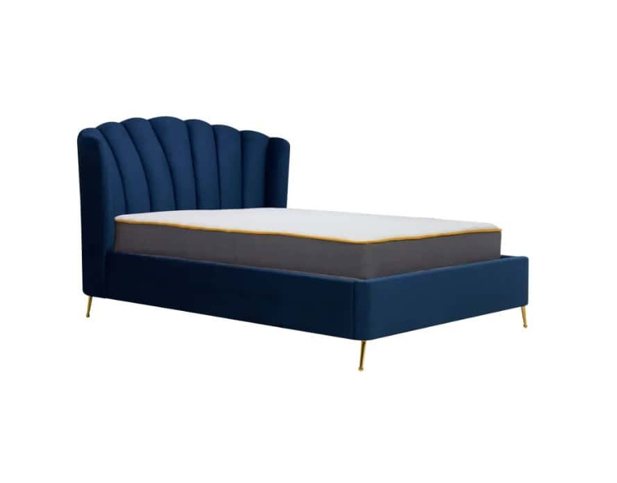 4ft6 Lottie Ottoman Bedframe - Midnight Blue - Image 7