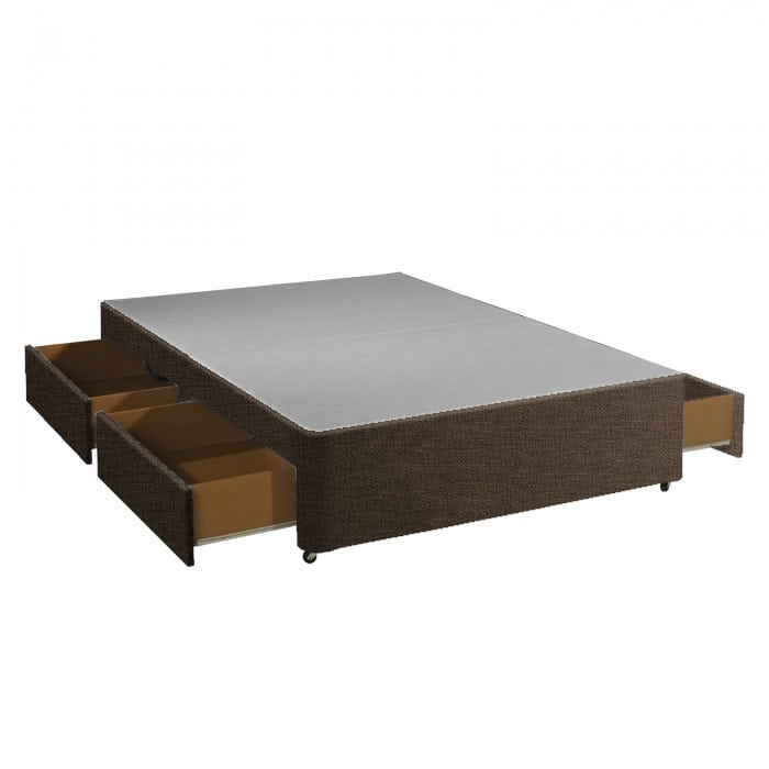 Apollo 5ft Azzure Hessian 4 Drawer Divan Base | Buy Online | Beds.ie