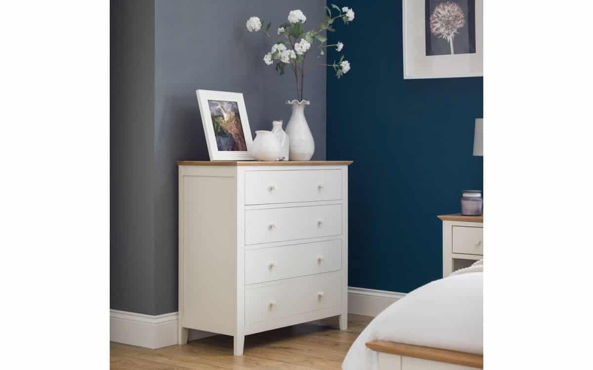 Syracuse 4 Drawer Chest - Ivory & Oak - Image 3