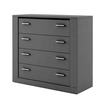 Sliderobe 4 Drawer Chest - Grey | Buy Online | Beds.ie