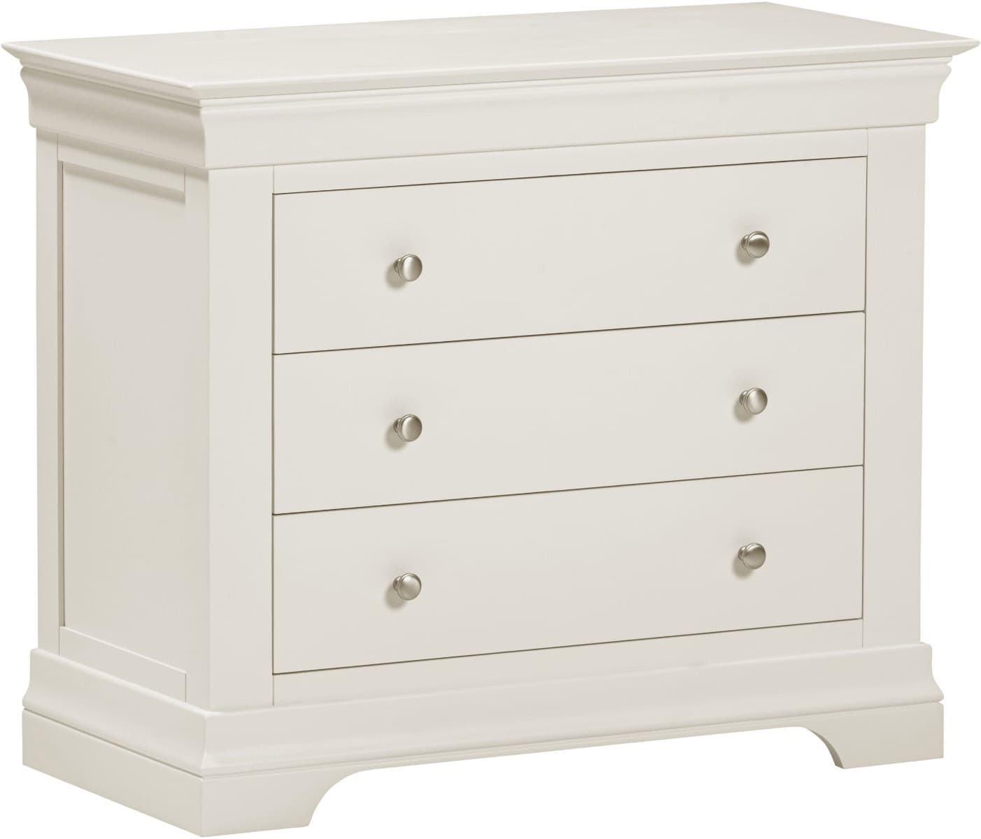 Bordeaux 3 Drawer Chest - Ivory | Buy Online | Beds.ie