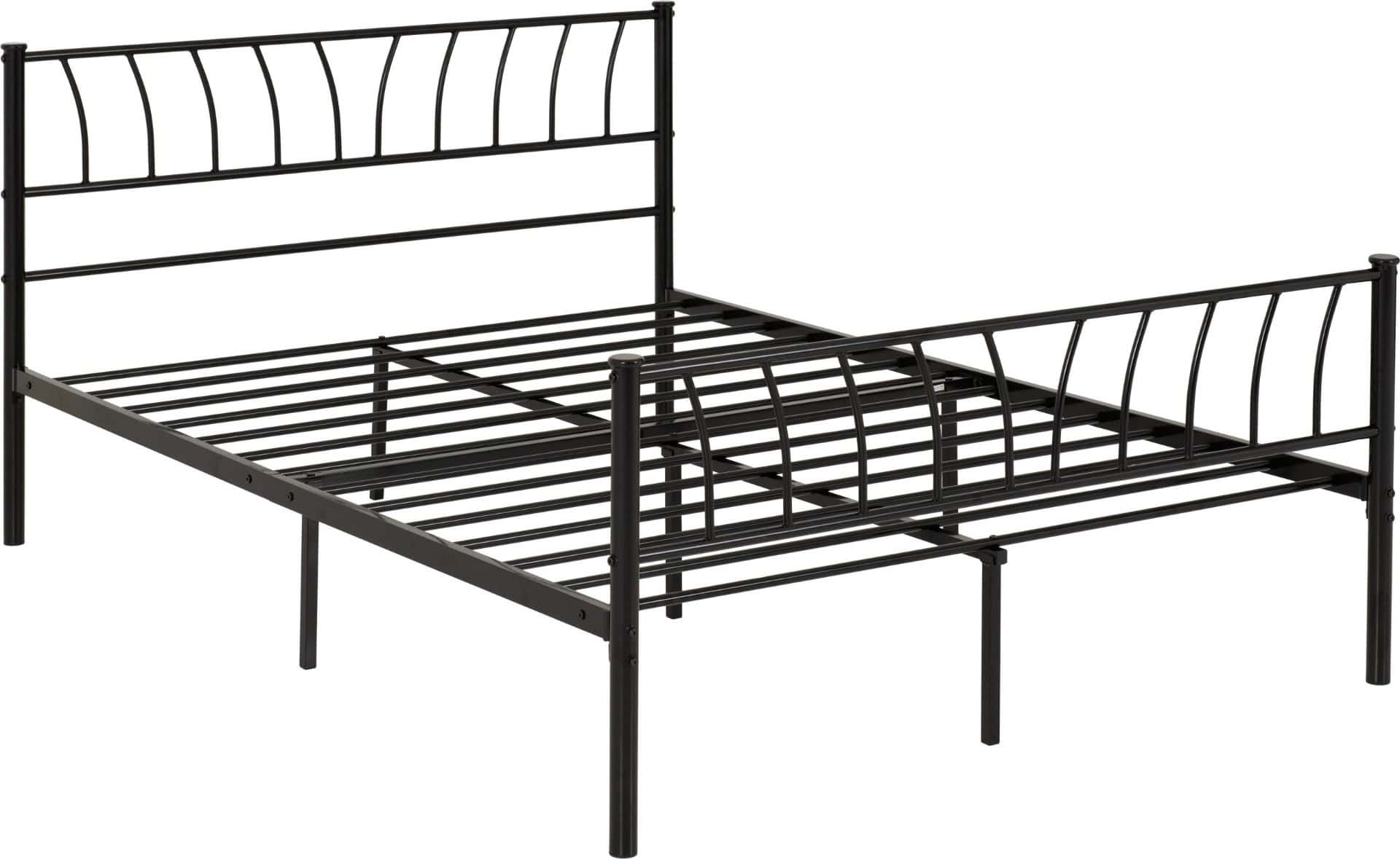 Harlow 4ft6 Bedframe - Black - Image 3