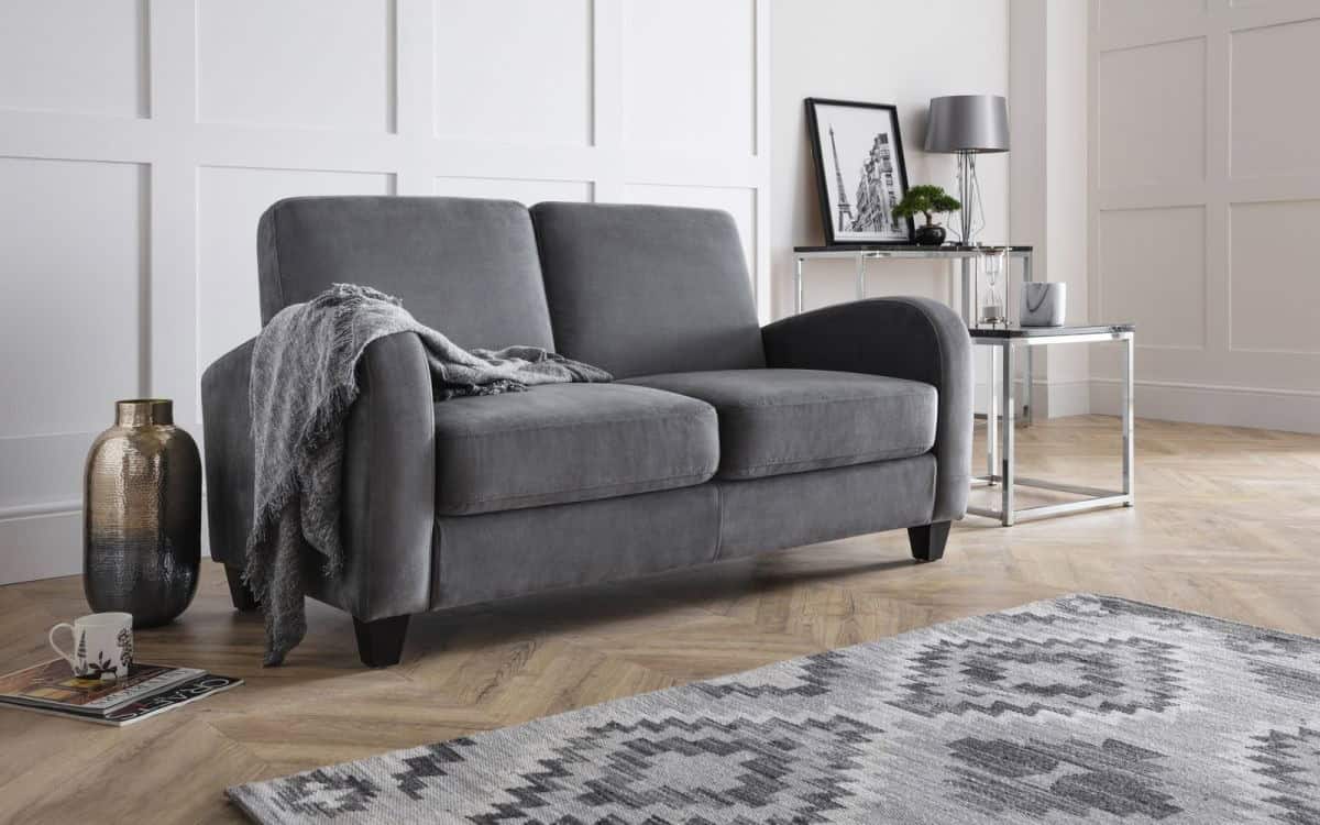 Josie 3 Seater Sofa - Chenille Dusk Grey | Buy Online | Beds.ie