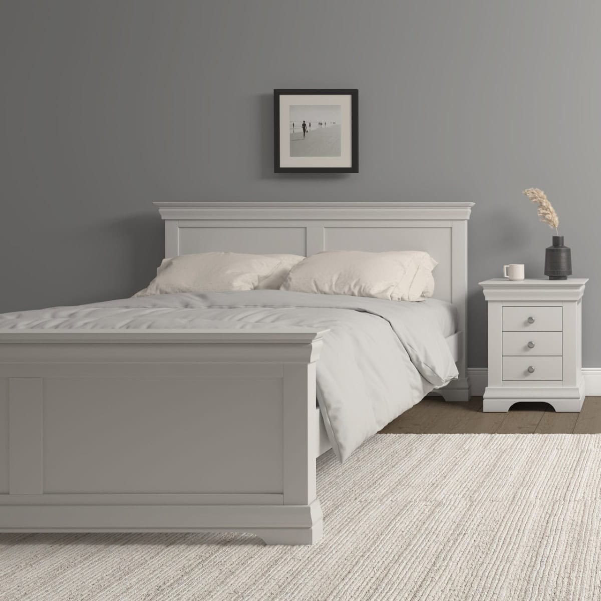 Bordeaux 5ft Bedframe - Ivory - Image 4