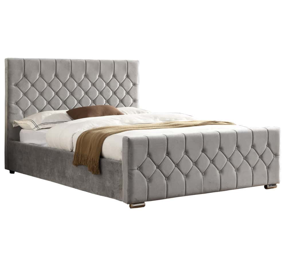 Galway 5ft Bedframe - Silver - Image 3