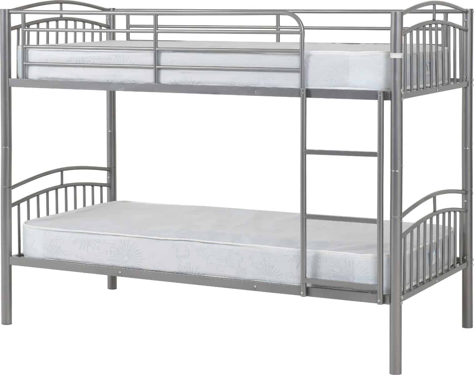 Ventura Bunk Bed - Silver | Buy Online | Beds.ie