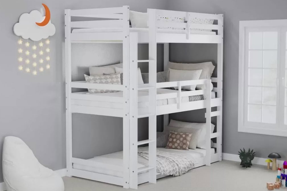 Nevada Vanity/Dressing Table Set - White Gloss | Buy Online | Beds.ie