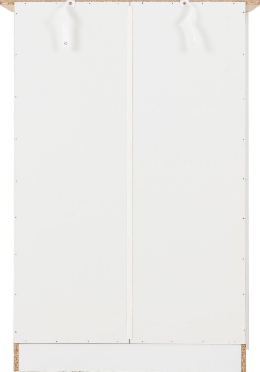 Portland 2+3 Drawer Chest - White & Oak - Image 5