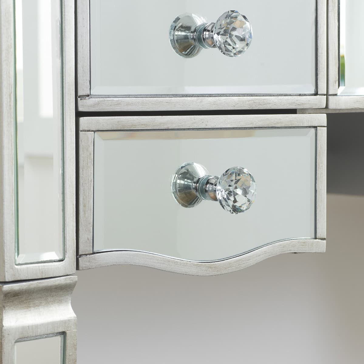 Elysee Mirrored 5 Drawer Dressing Table - Image 3