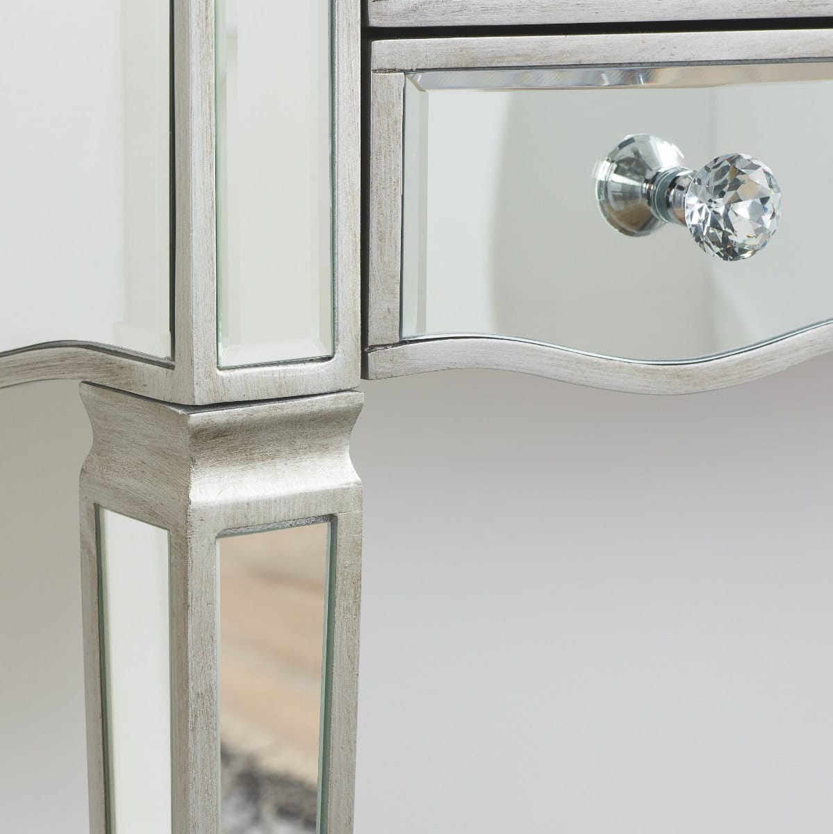 Elysee Mirrored 5 Drawer Dressing Table - Image 5