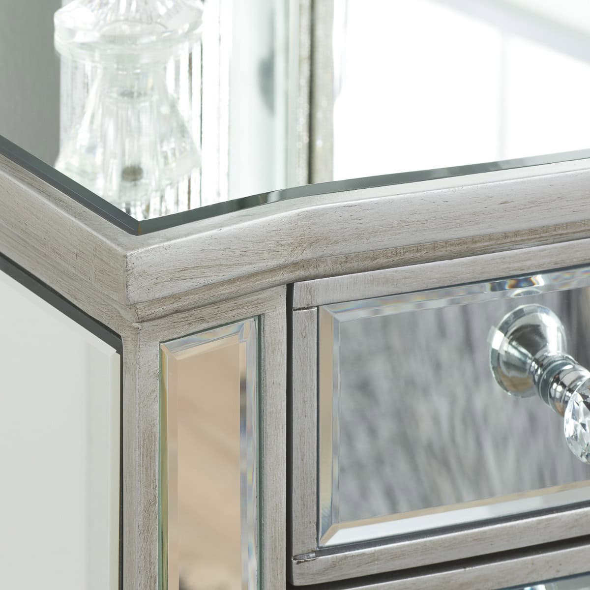 Elysee Mirrored 5 Drawer Dressing Table - Image 6