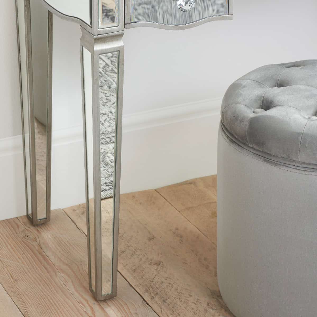 Elysee Mirrored 5 Drawer Dressing Table - Image 9
