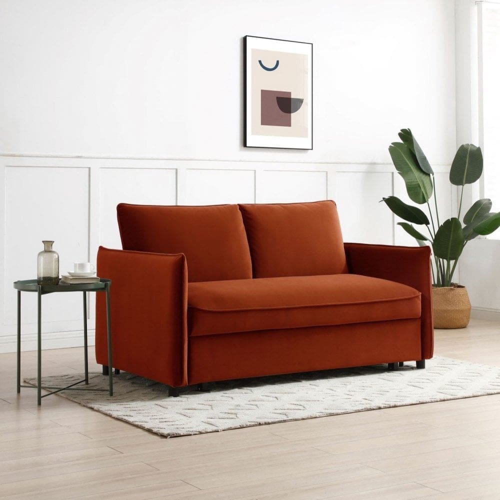 Blaire Sofa Bed - Burnt Orange | Buy Online | Beds.ie