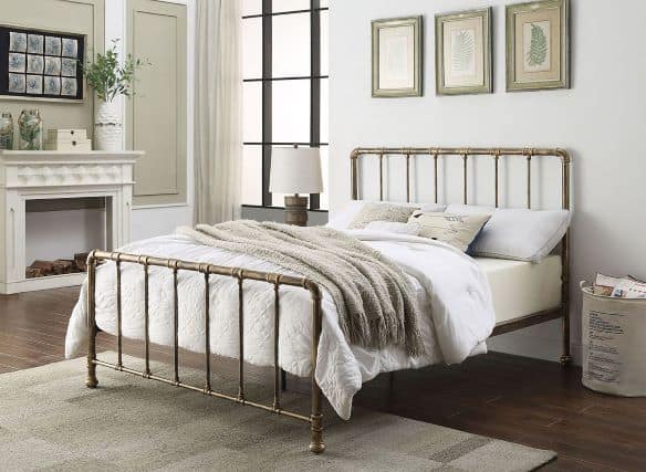Flintshire 4ft6 Kinnerton Bedframe - Antique Bronze - Image 4