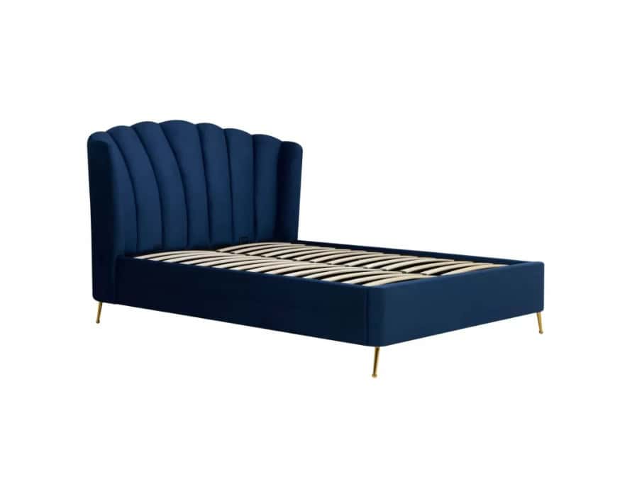 5ft Lottie Ottoman Bedframe - Midnight Blue - Image 8