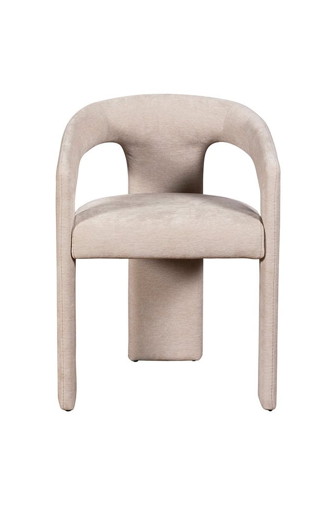 Georgia Dining Chair (Pair) - Beige - Image 2