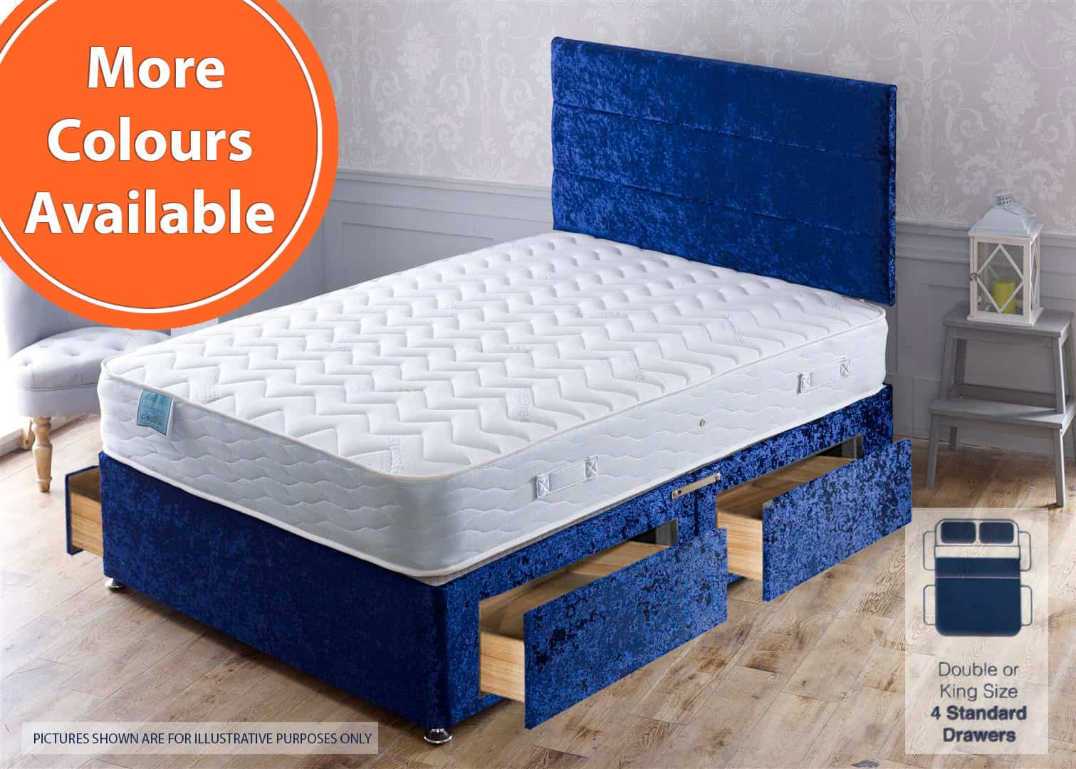 Apollo 5ft Stress Free 4 Drawer Bed | Buy Online | Beds.ie