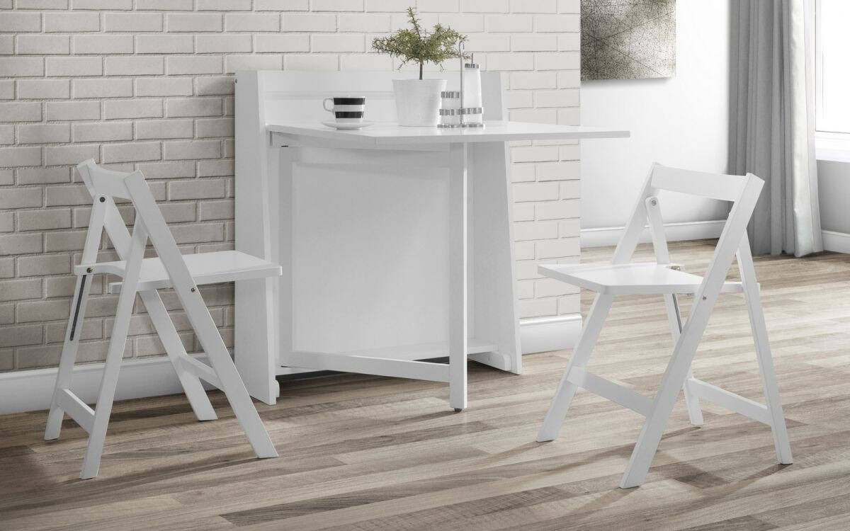 Alexis Compact Dining Set - White | Buy Online | Beds.ie