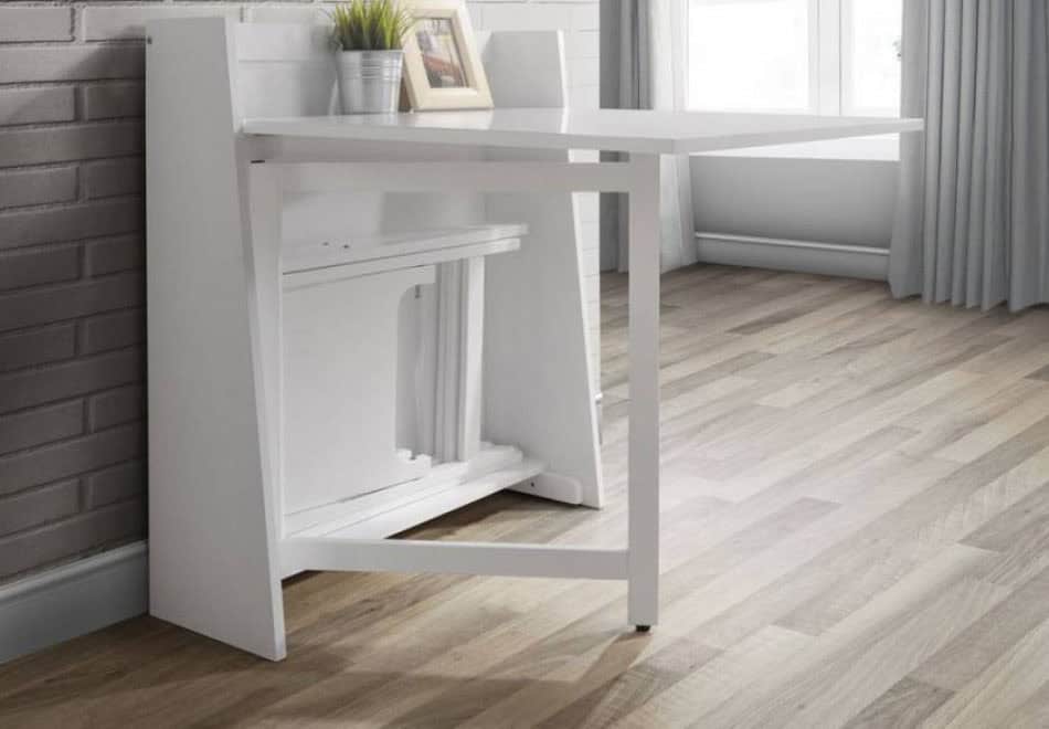 Alexis Compact Dining Set - White - Image 3
