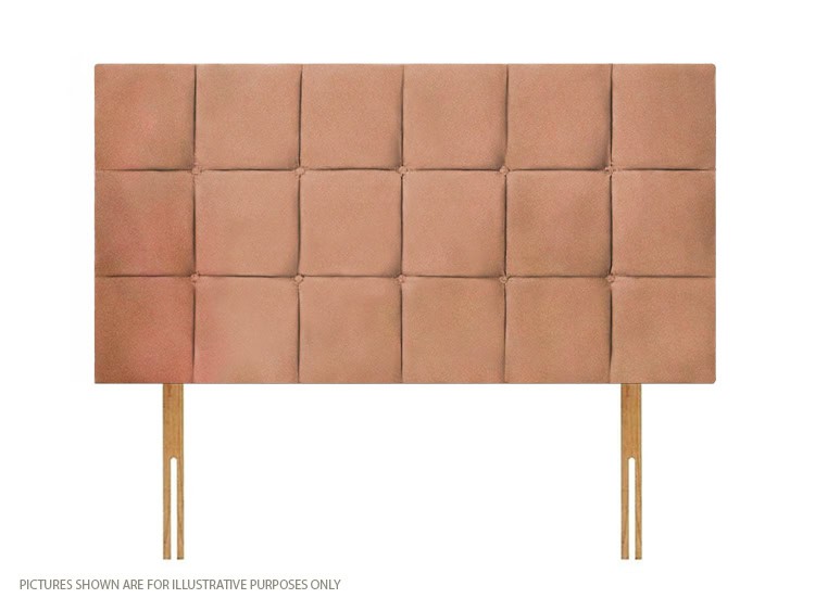 Apollo 2ft6 Croydon Headboard - Velvet Pink | Buy Online | Beds.ie