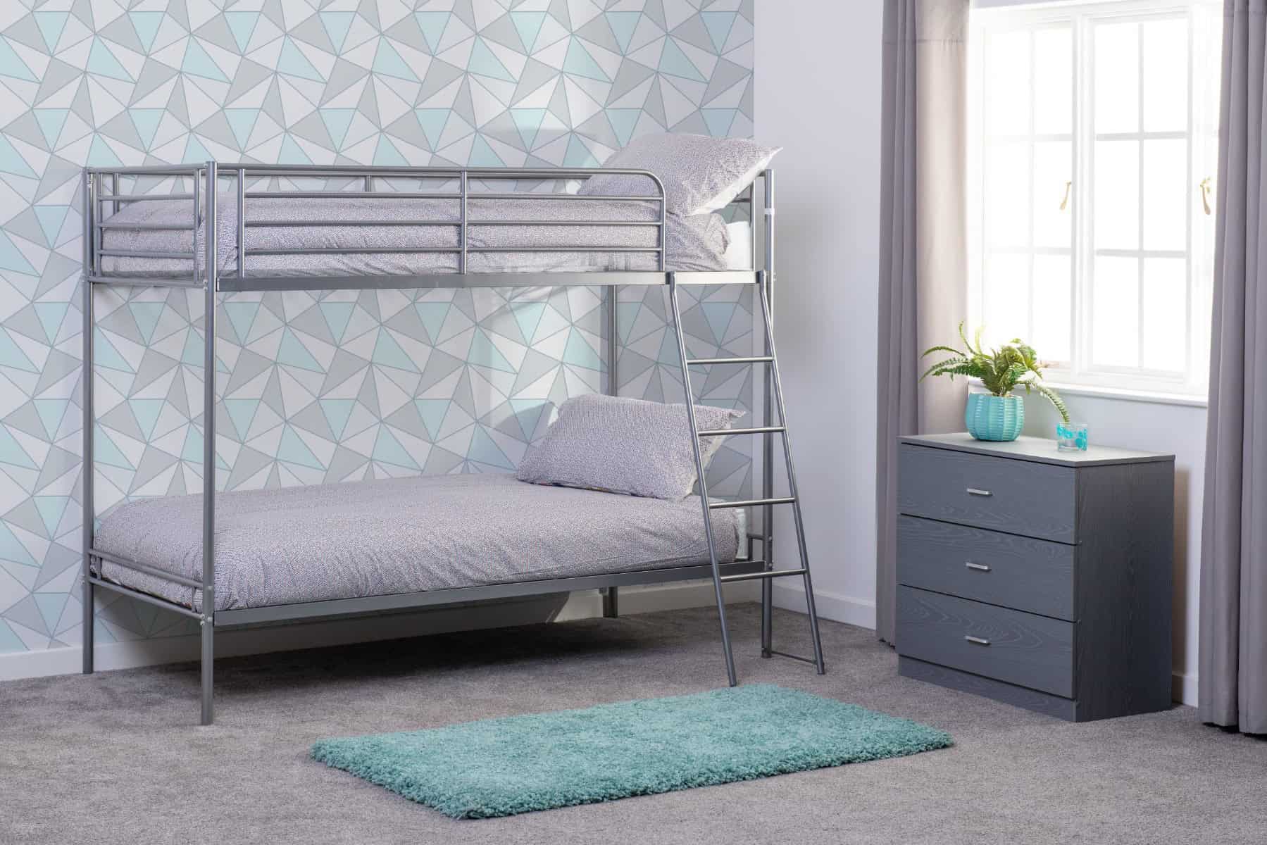 Brandon Bunk Bed - Silver | Buy Online | Beds.ie