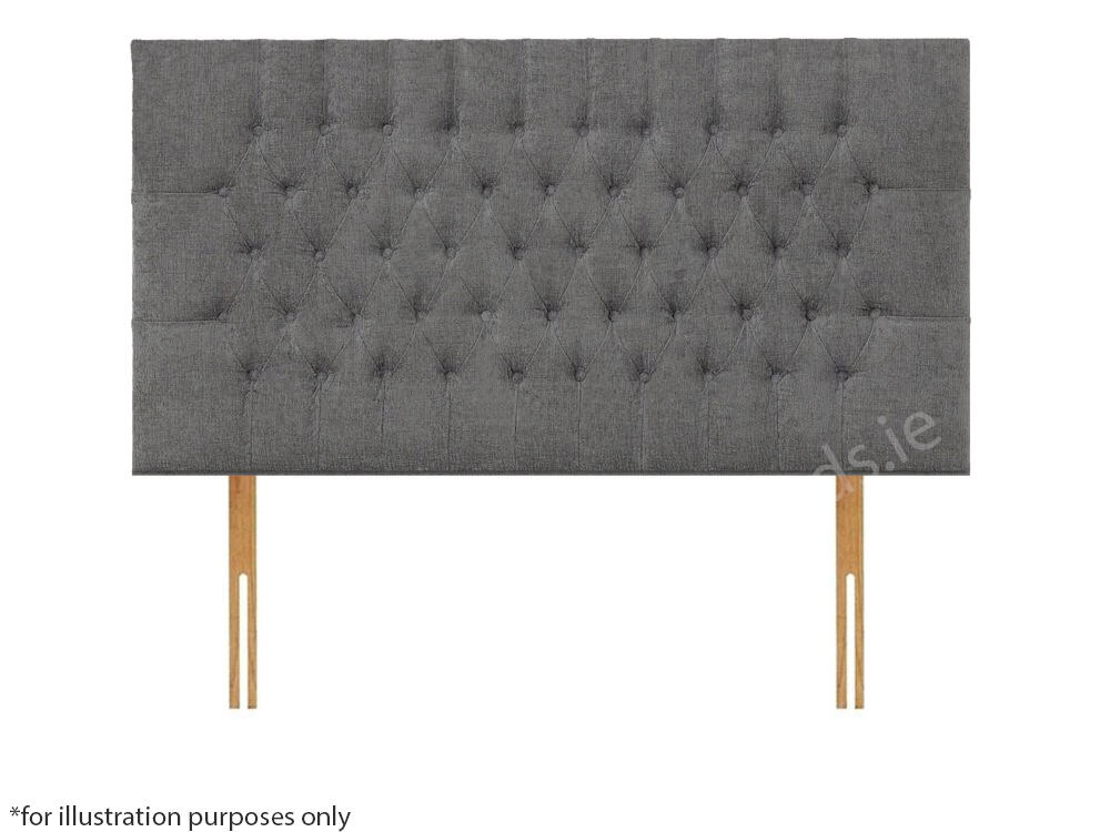 Apollo 2ft6 Lincoln Headboard - Azzure Grey | Buy Online | Beds.ie