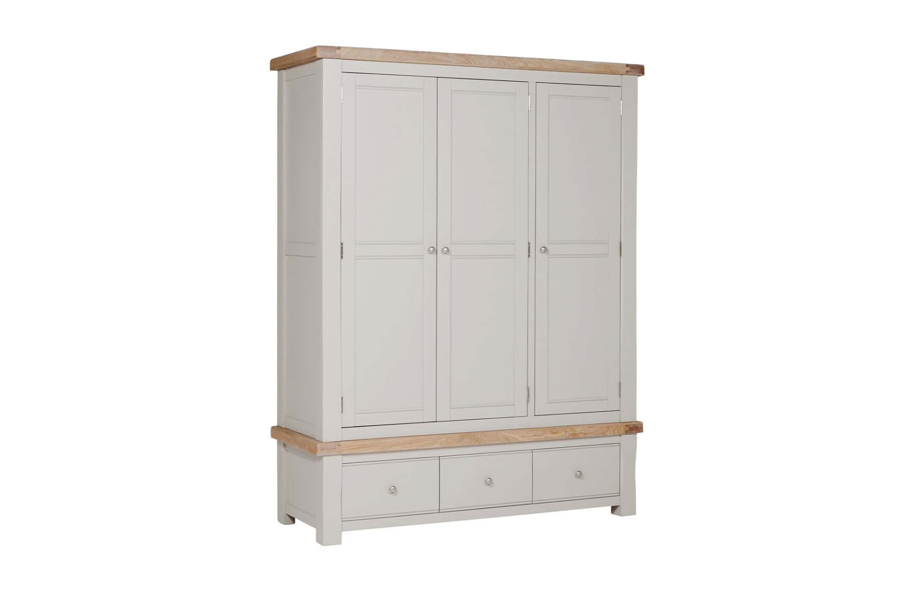 Doune Three Door Wardrobe - Taupe | Buy Online | Beds.ie