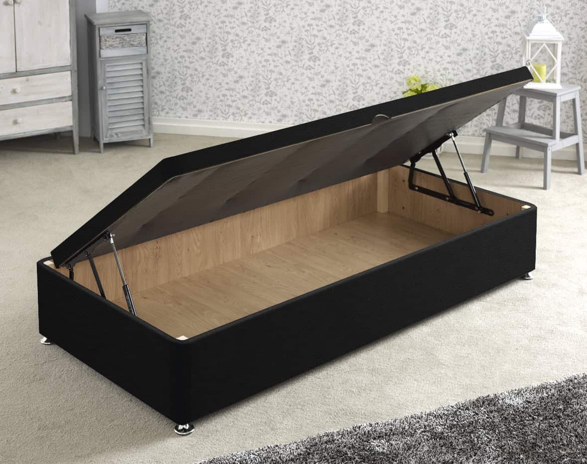 Apollo 3ft Black Side Ottoman Base | Buy Online | Beds.ie