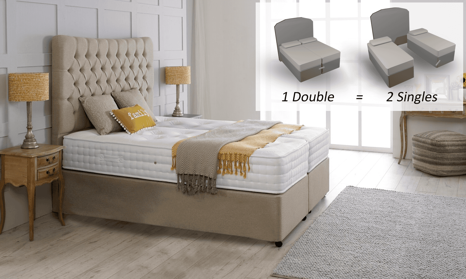 Healthbeds 7ft Enviro-Lux 3200 Bed (VEGAN) | Buy Online | Beds.ie