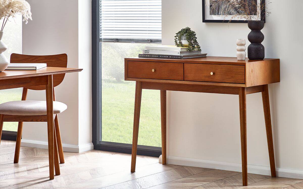 Lowell Writing Desk - Cherry Wood | Buy Online | Beds.ie