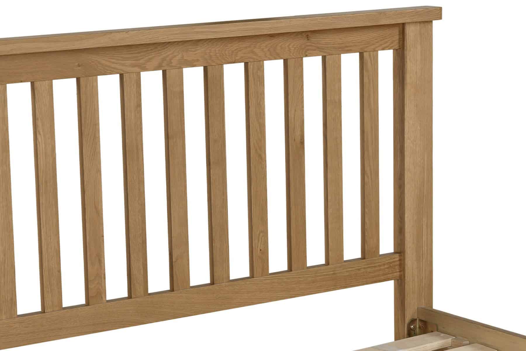 Marsden 5ft Bedframe - Oak - Image 3