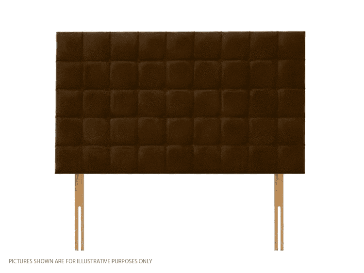 Apollo 3ft6 Boston Headboard - Velvet Brown | Buy Online | Beds.ie